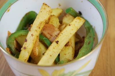 じゃがいものせん切り炒め