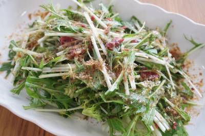 水菜の梅おかか