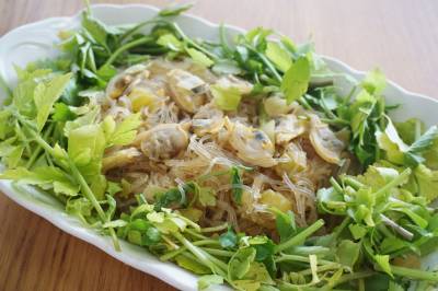 あさりと春雨の炒め物