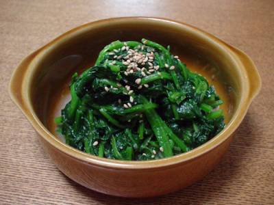 ほうれんそうのナムル
