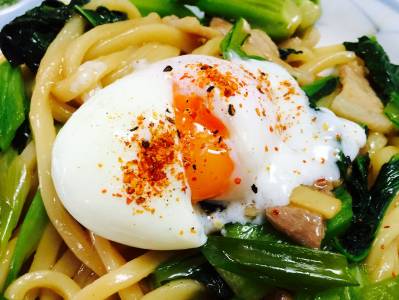 照り焼きうどん　