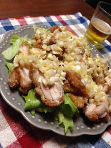 揚げ鶏のねぎソース