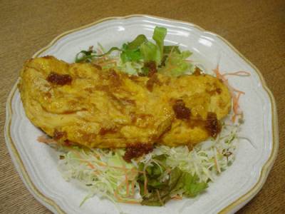 卵のしょうが焼き