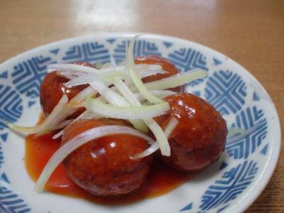 おからだんごの甘酢煮