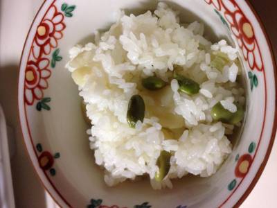 新じゃがにんにくご飯