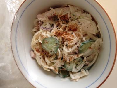 そうめんサラダ