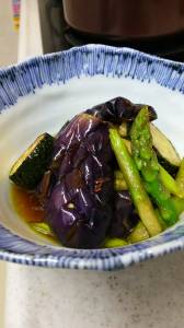 なすとししとうの揚げ煮