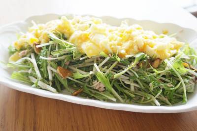 水菜のツナサラダ