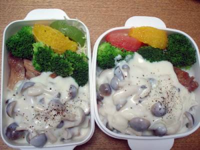 きのこクリームチキン