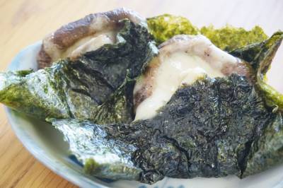 しいたけのチーズ詰めバターしょうゆ味