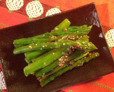 アスパラの粒マスタードサラダ