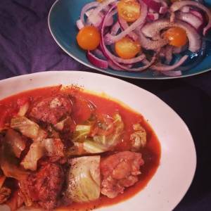 トマトとチキンの煮込み