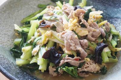 豚肉ときくらげの卵炒め