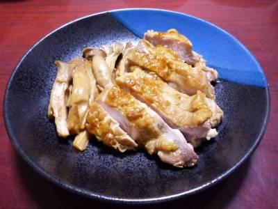 鶏の照り焼き 黒酢風味