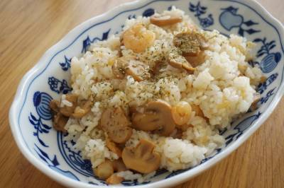 グッチさんちのえびピラフ