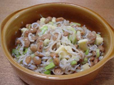 じゃこチーズ納豆