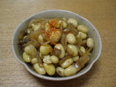 大豆とザーサイの炒め物