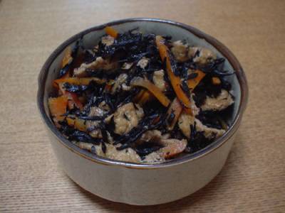 ひじきと油揚げの炒め煮