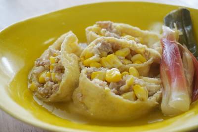 とうもろこしの袋煮