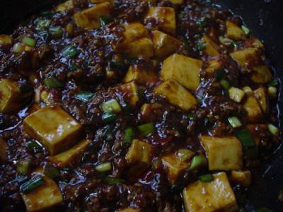 みそ味で麻婆豆腐