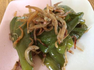 ピーマンのちりめんじゃこ炒め