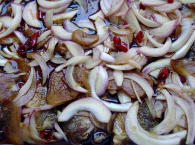 豆あじの南蛮づけ