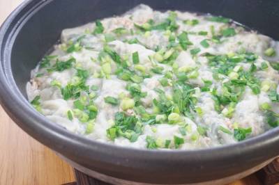 小松菜のスープワンタン