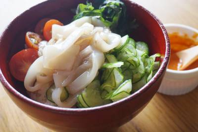 あじのコチュマヨ丼