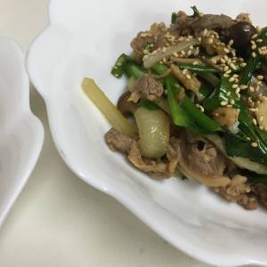 韓国風牛肉の炒め物