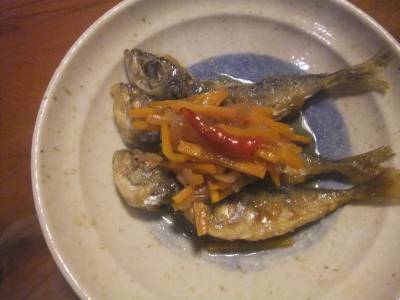 あじのしょうゆ南蛮漬け