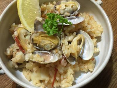 あさりのフライパンパエリヤ