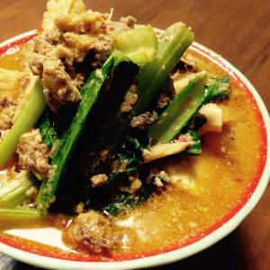 小松菜のタンタンメン