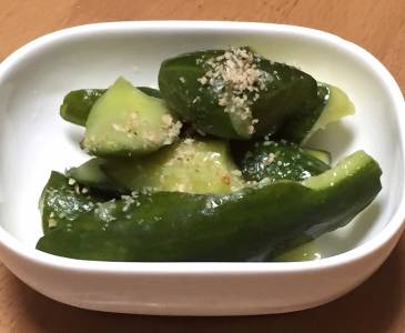 きゅうりのからし漬け