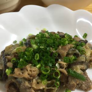 牛肉となすのみそ炒め