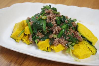 かぼちゃのチンジャオロースー風