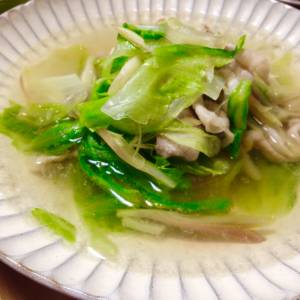 みょうがと豚肉のサッと煮