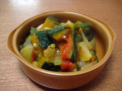 夏野菜のレンジ蒸し