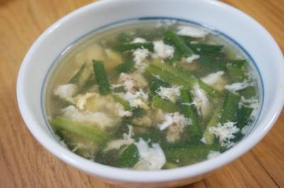 鶏ひき肉としょうがのホットスープ