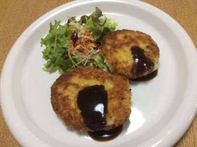 長芋クリームの焼きコロッケ