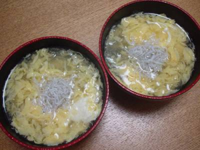 じゃこのせかきたま汁