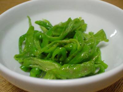 ピーマンの塩炒め