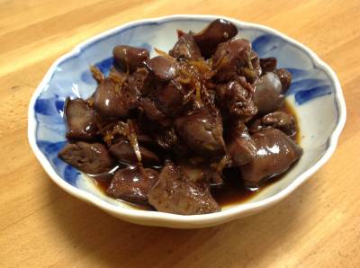 鶏レバーの甘辛煮