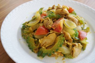 ゴーヤーのカレー炒め