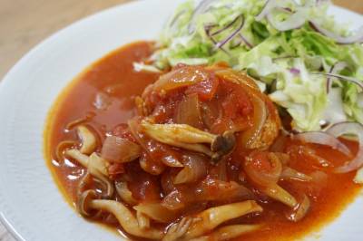 煮込み豆腐ハンバーグ