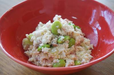 みょうがと枝豆の白あえ