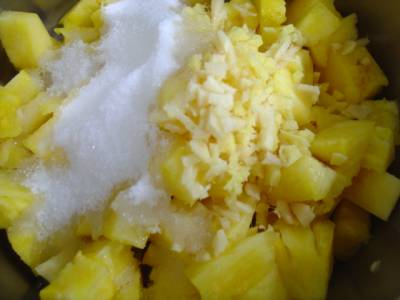 パイナップル&ジンジャーシロップ