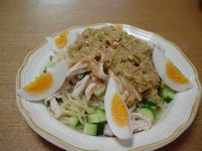 バンバンジー風冷やし中華