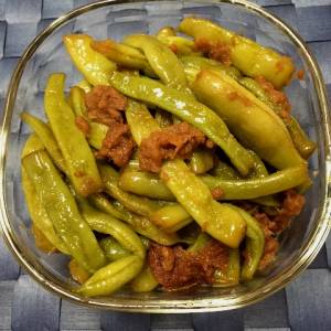 いんげんとツナの煮物