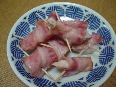 たらのベーコン巻き