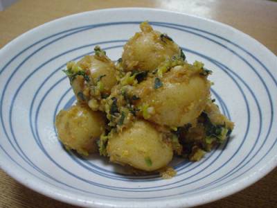 じゃがいものみそ炒め